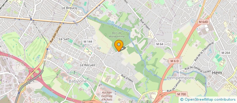 localisation de l'entreprise SCI LA WARVANNE  VILLENEUVE-D'ASCQ