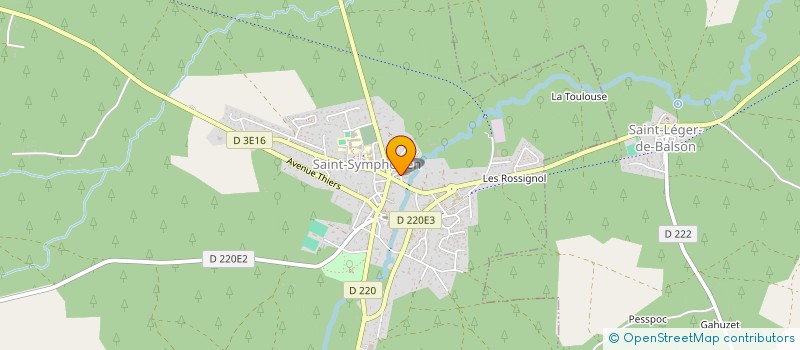 localisation de l'entreprise SCI LA YASUDE  SAINT-SYMPHORIEN