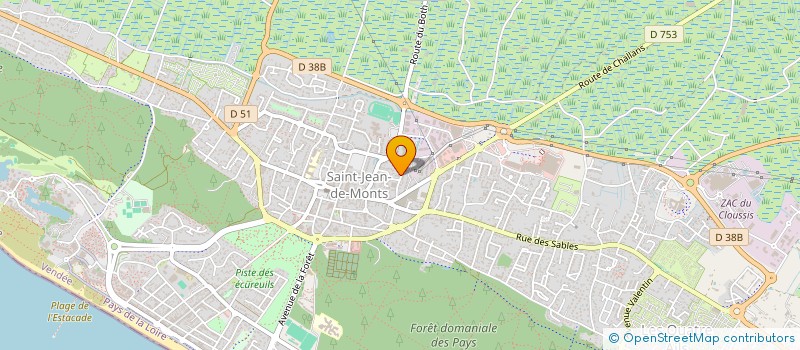 localisation de l'entreprise SCI LA YOLE  SAINT-JEAN-DE-MONTS