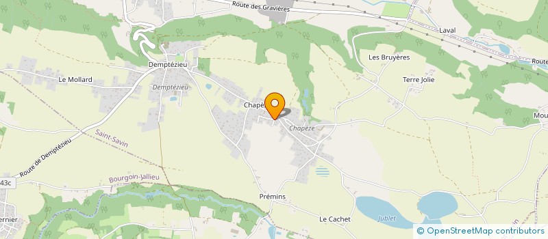 localisation de l'entreprise SCI LA ZETTE à SAINT-SAVIN