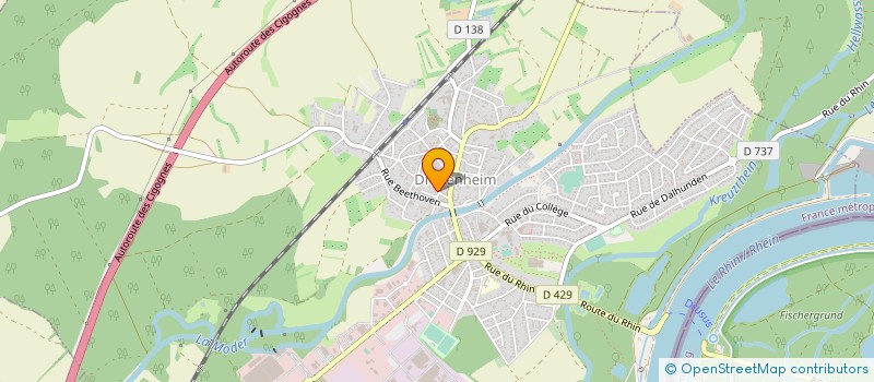 localisation de l'entreprise SCI LA ZORN  DRUSENHEIM