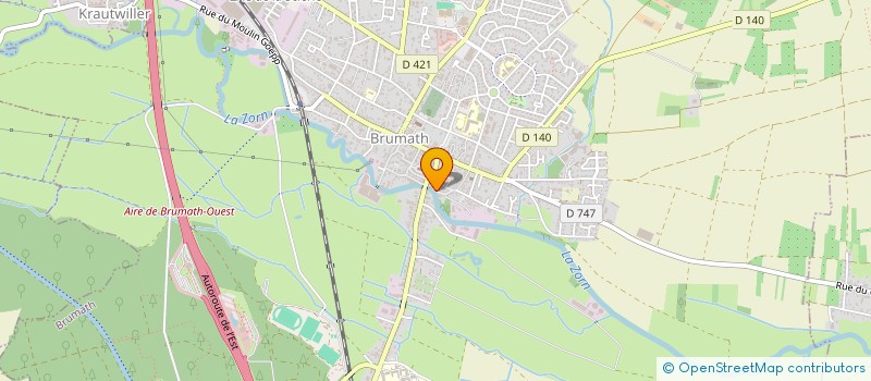 localisation de l'entreprise SCI  LA ZORN  BRUMATH