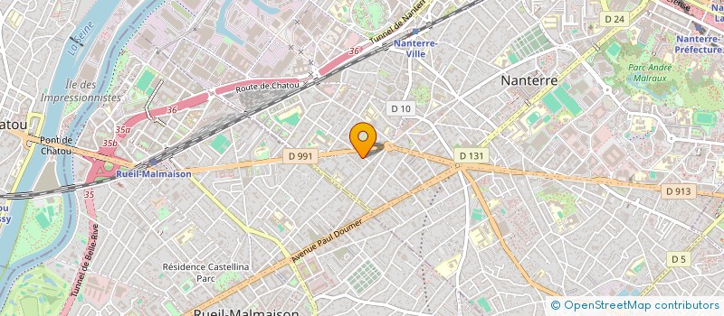 localisation de l'entreprise SCI LA ZOUPIE  NANTERRE