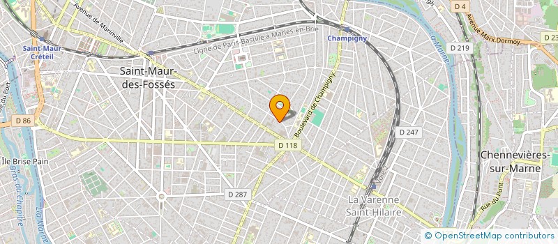 localisation de l'entreprise SCI LA19 à SAINT-MAUR-DES-FOSSES