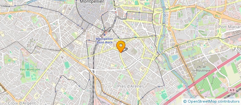 localisation de l'entreprise SCI LAB 19 à MONTPELLIER