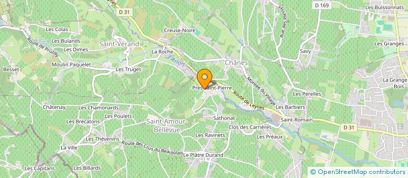 localisation de l'entreprise SCI LAB  SAINT-AMOUR-BELLEVUE