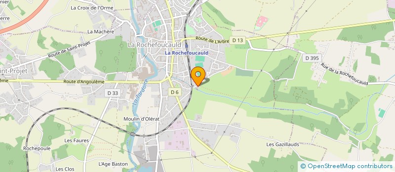 localisation de l'entreprise SCI LAB 7  LA ROCHEFOUCAULD-EN-ANGOUMOIS