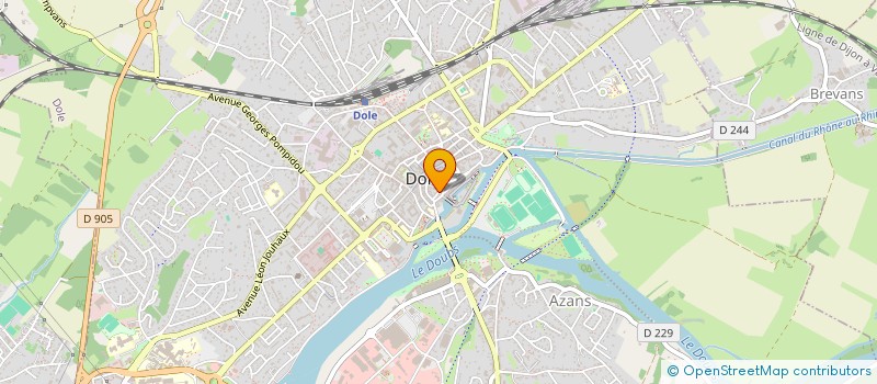 localisation de l'entreprise SCI LAB à DOLE