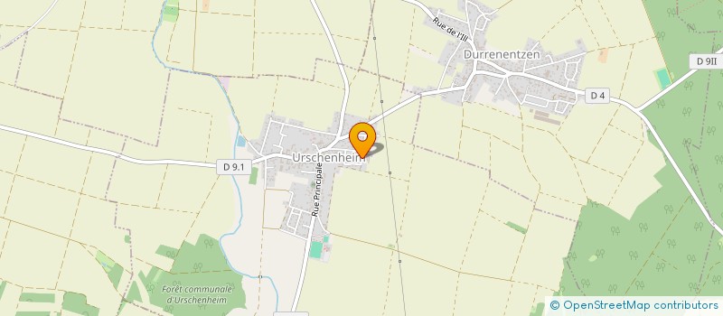 localisation de l'entreprise SCI LAB  URSCHENHEIM