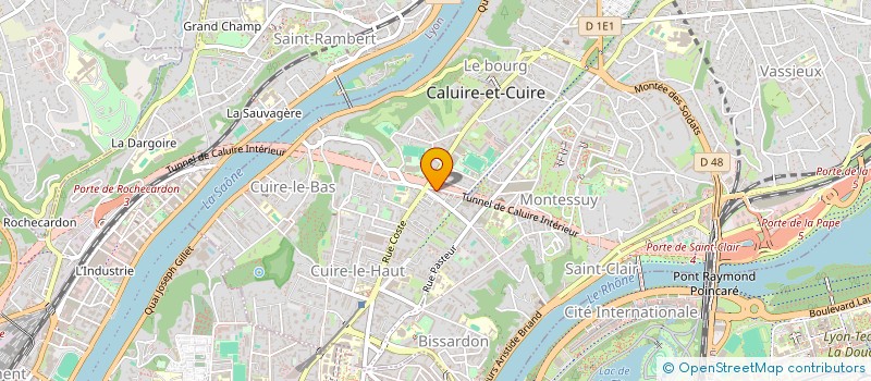 localisation de l'entreprise SCI LAB'AMPERE  CALUIRE-ET-CUIRE