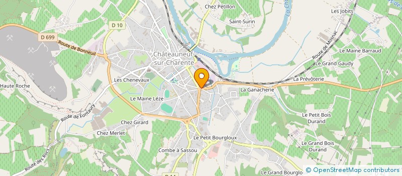 localisation de l'entreprise SCI LABA-RIVET  CHATEAUNEUF-SUR-CHARENTE