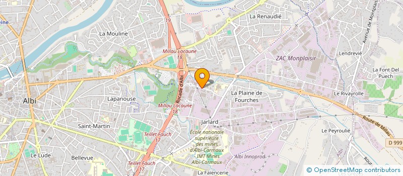 localisation de l'entreprise SCI LABAC à ALBI