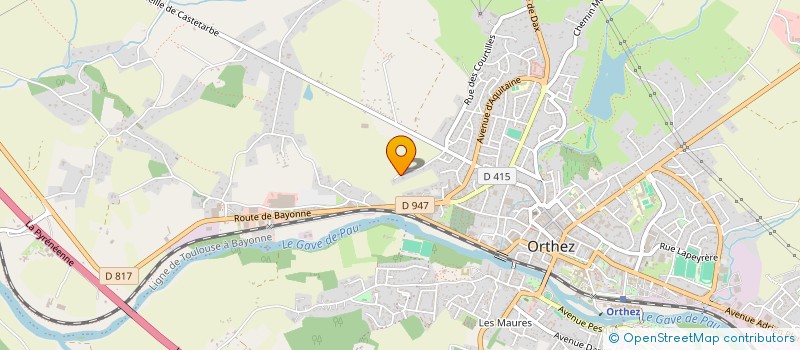 localisation de l'entreprise SCI LABADIE  ORTHEZ