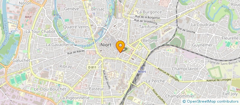 localisation de l'entreprise SCI LABADIE FAUCHER à NIORT