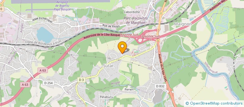 localisation de l'entreprise SCI LABAMA  ANGLET