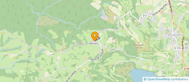 localisation de l'entreprise SCI LABARRERE  PEYROUSE