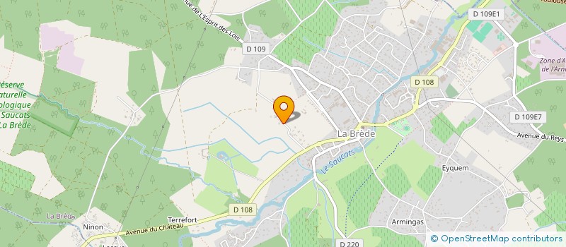 localisation de l'entreprise SCI LABAT  LA BREDE