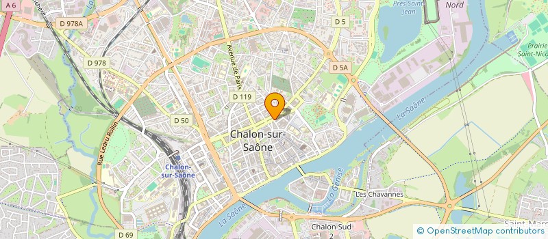 localisation de l'entreprise SCI LABAT à CHALON-SUR-SAONE