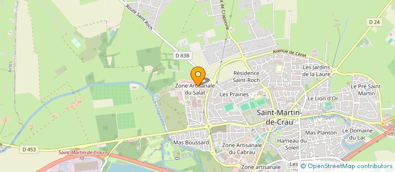 localisation de l'entreprise SCI LABAT à SAINT-MARTIN-DE-CRAU