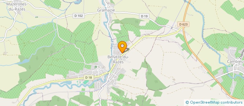 localisation de l'entreprise SCI LABBEL  BELVEZE-DU-RAZES