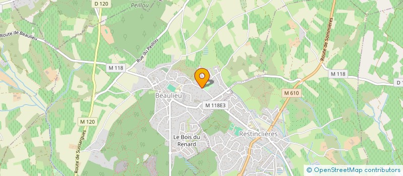 localisation de l'entreprise SCI LABEL-4 à BEAULIEU