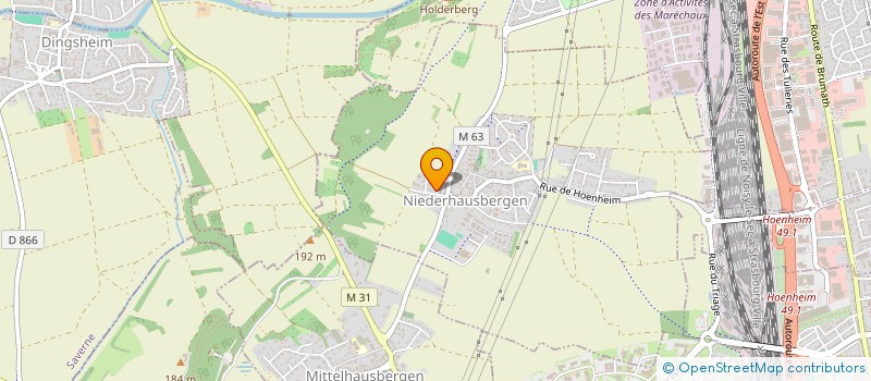 localisation de l'entreprise SCI LABEL BLEU  NIEDERHAUSBERGEN