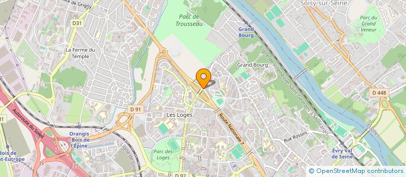 localisation de l'entreprise SCI LABEL FRANCE à EVRY-COURCOURONNES
