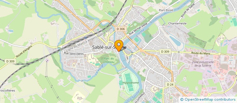 localisation de l'entreprise SCI LABELLE-ROUSSEAU  JUIGNE-SUR-SARTHE