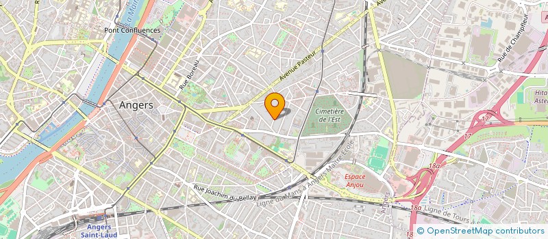 localisation de l'entreprise SCI LABELLIE 49 à ANGERS