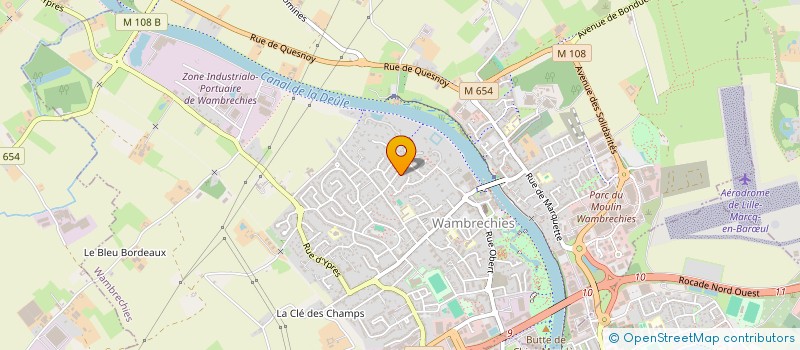 localisation de l'entreprise SCI LABENAL 1  WAMBRECHIES