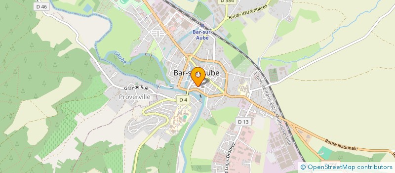 localisation de l'entreprise SCI LABEUR  BAR-SUR-AUBE