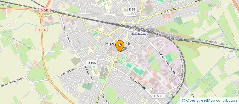 localisation de l'entreprise SCI LABEVE  HAZEBROUCK