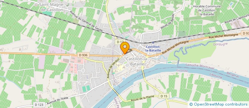 localisation de l'entreprise SCI LABEYLIE FRERES  CASTILLON-LA-BATAILLE