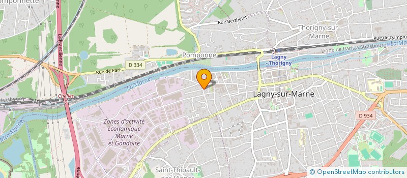 localisation de l'entreprise SCI LABFAI  LAGNY-SUR-MARNE