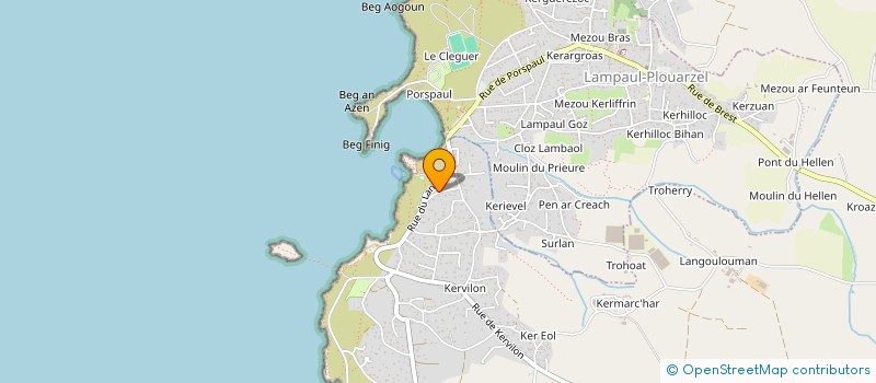 localisation de l'entreprise SCI LABICHE  PLOUARZEL