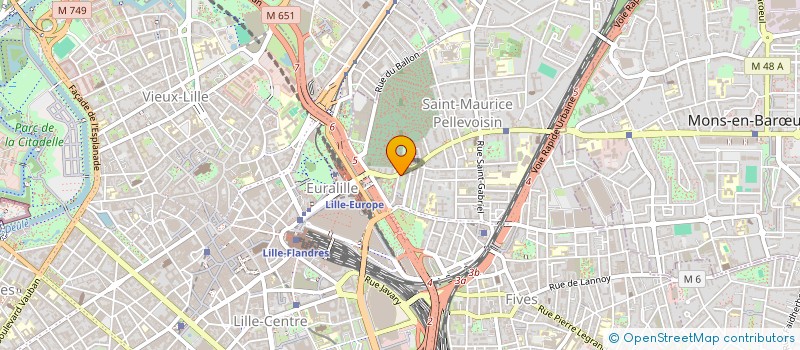 localisation de l'entreprise SCI LABIS  LILLE