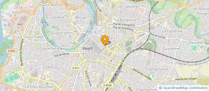 localisation de l'entreprise SCI LABO à NIORT