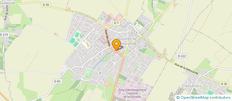 localisation de l'entreprise SCI LABO DOUVRES  DOUVRES-LA-DELIVRANDE