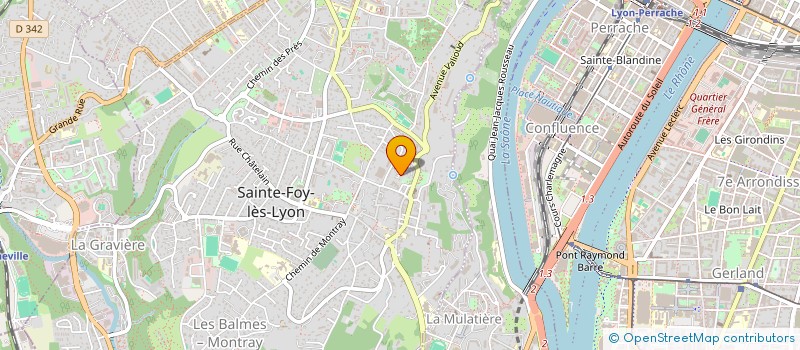 localisation de l'entreprise SCI LABO DU CANAL  SAINTE-FOY-LES-LYON