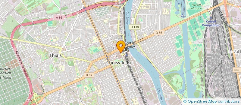 localisation de l'entreprise SCI LABO DU PARC à CHOISY-LE-ROI