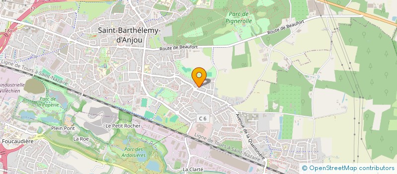 localisation de l'entreprise SCI LABONA  SAINT-BARTHELEMY-D'ANJOU