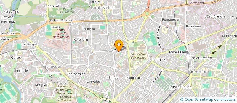 localisation de l'entreprise SCI LABOR  BREST