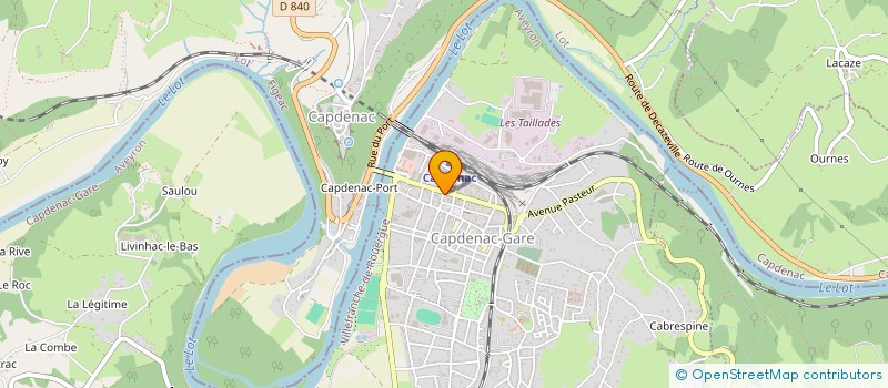 localisation de l'entreprise SCI LABORA  CAPDENAC-GARE