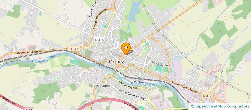 localisation de l'entreprise SCI LABORDE  ORTHEZ