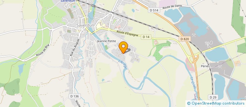 localisation de l'entreprise SCI LABORDE à SAVERDUN