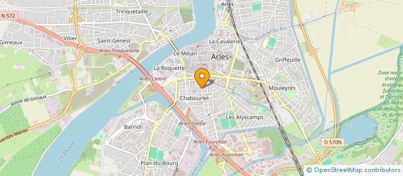 localisation de l'entreprise SCI LABORET à ARLES