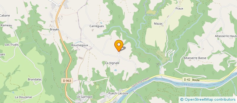 localisation de l'entreprise SCI LABORIE ET FILS  SAINT-PARTHEM