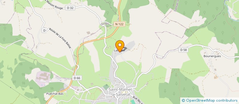 localisation de l'entreprise SCI LABOUAL à SAINT-MAMET-LA-SALVETAT