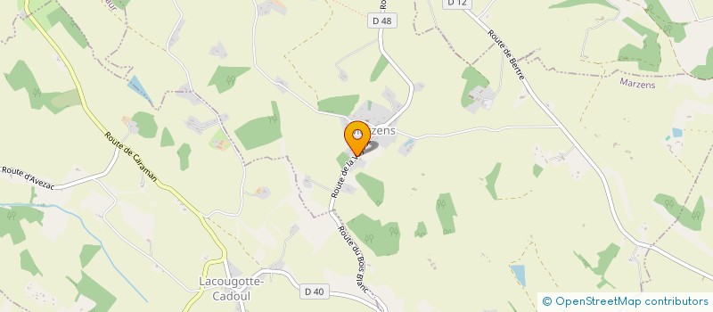 localisation de l'entreprise SCI LABOUDIE LA GREZE  MARZENS