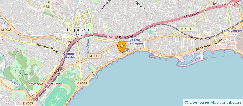 localisation de l'entreprise SCI LABOUTIC à CAGNES-SUR-MER